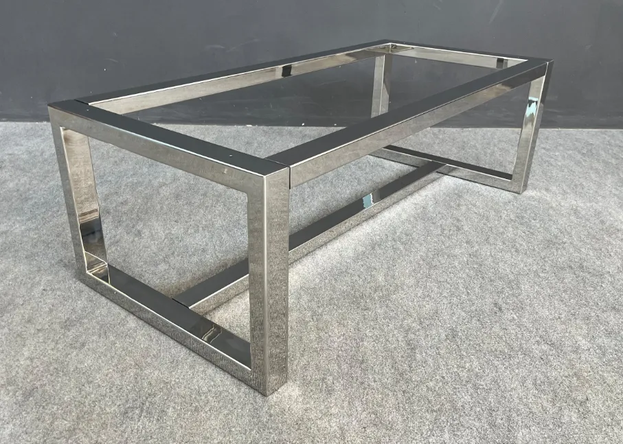 Stainless Steel Table Base Frame – For  Marble, Stone, Glass, or Wood Tabletops