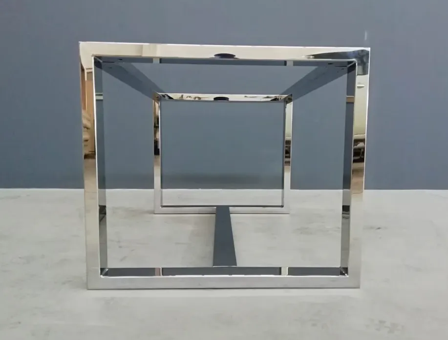 Stainless Steel Table Base Frame – For  Marble, Stone, Glass, or Wood Tabletops