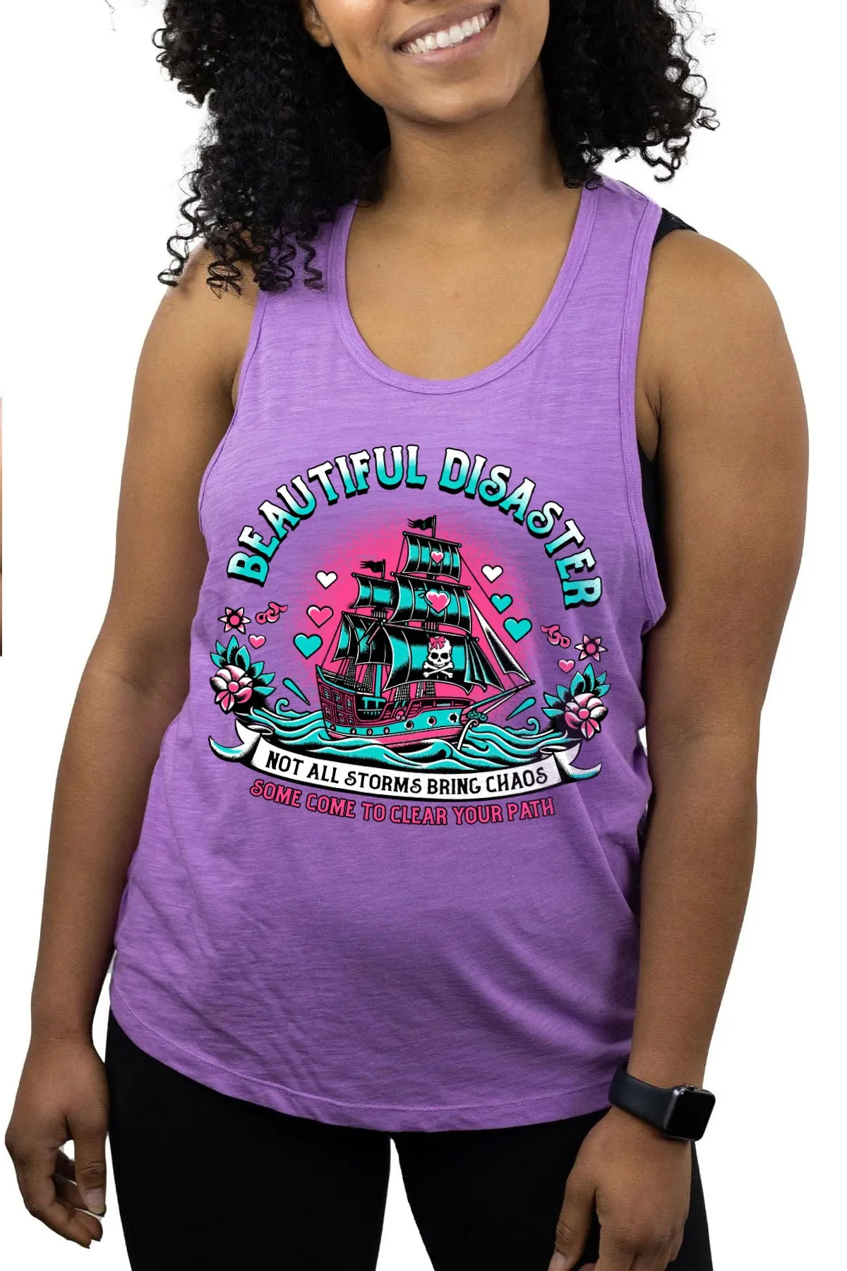 Storm Twistback Tank - Purple