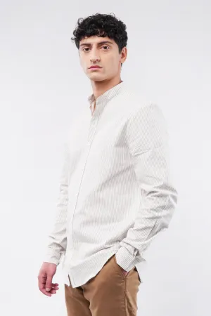 Striped Linen Shirt - Cream