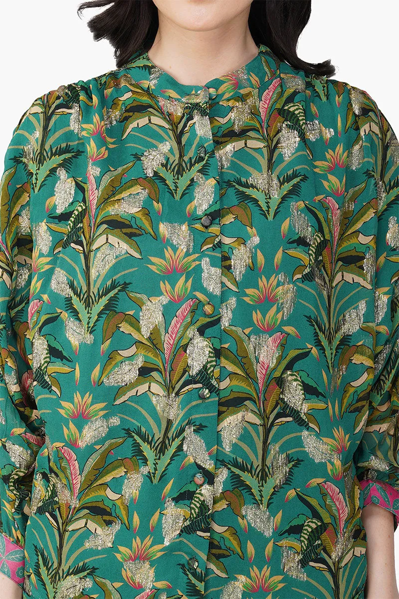 Tropical Ash Leaf Printed Shirt