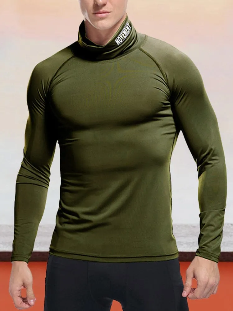 Turtleneck Sports Stretch Quick Dry Tops