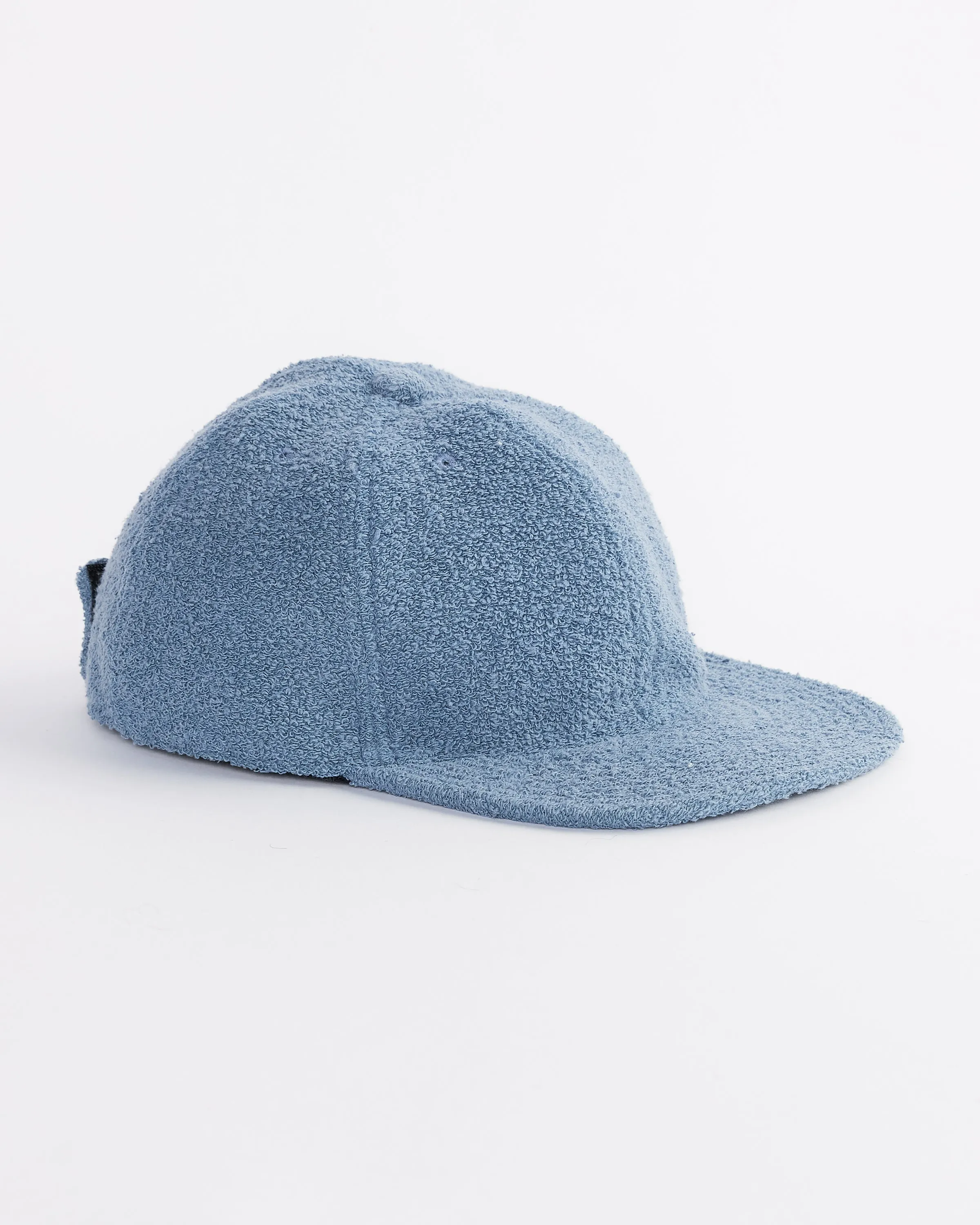 Velcro Back Terry Cap in Blue