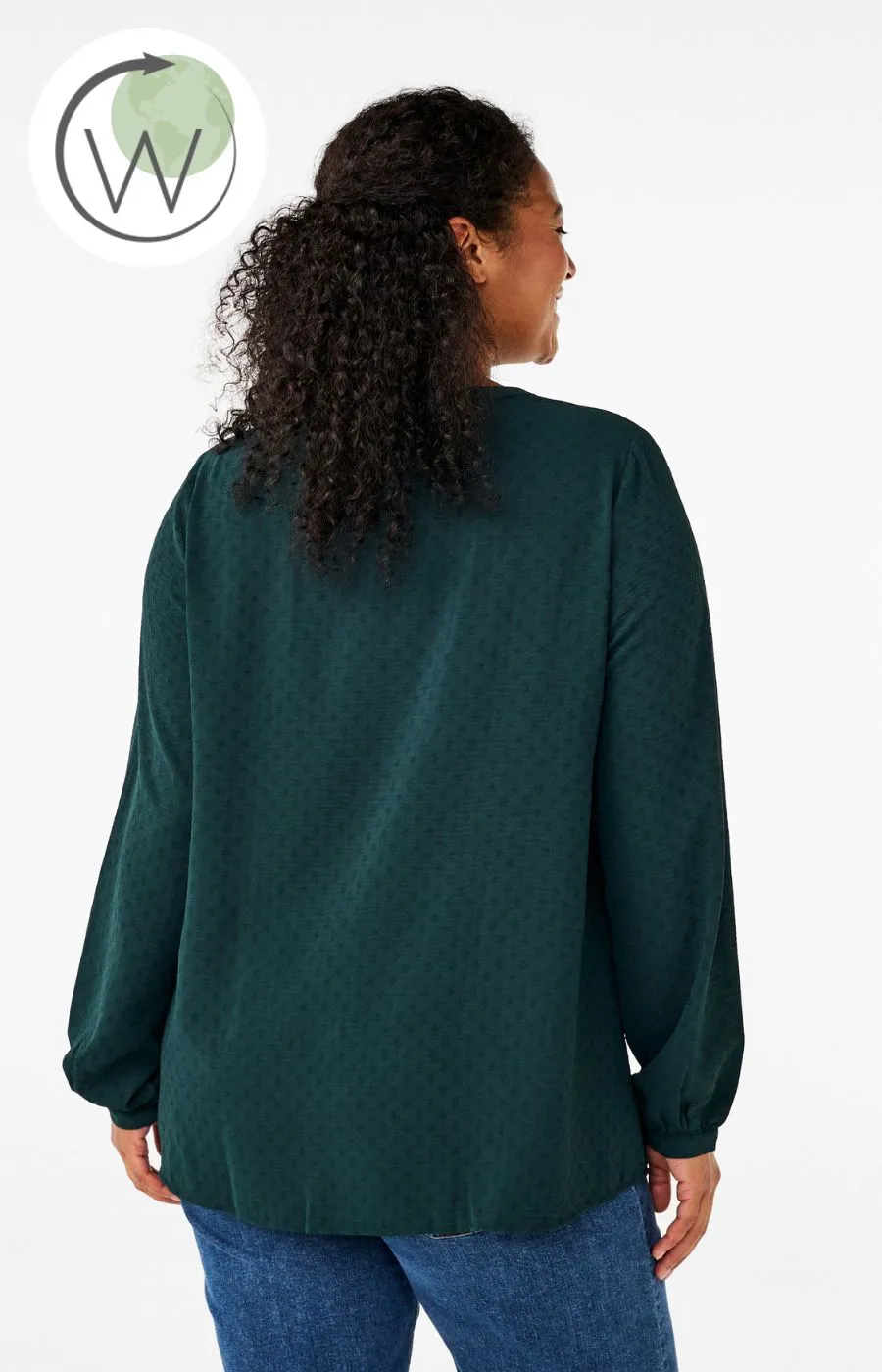 Zizzi Lukka Blouse in Green